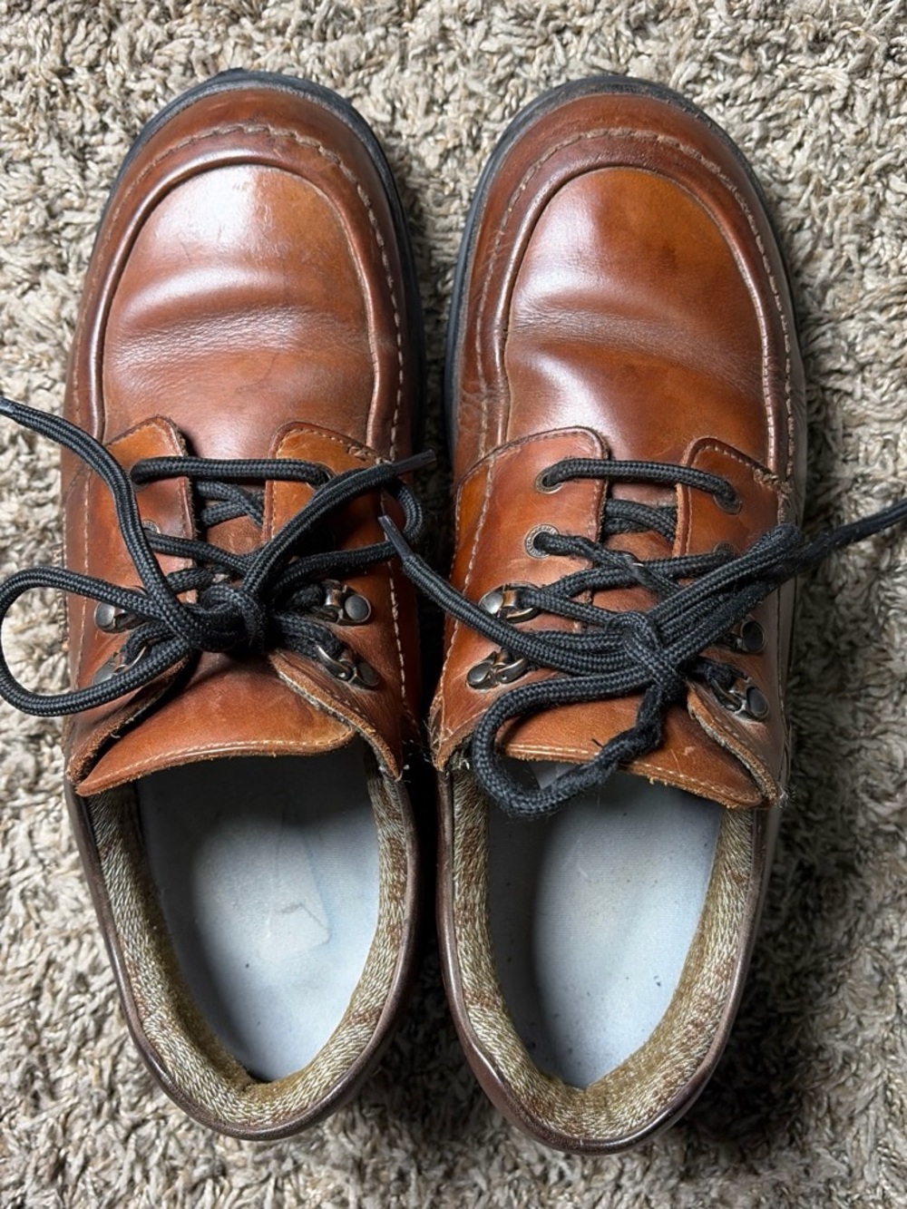 Mephisto Gore-Tex Men’s 11 Brown Leather Walking Comfort Shoes Lace Up